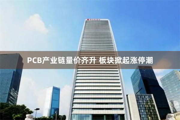 PCB产业链量价齐升 板块掀起涨停潮
