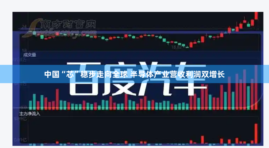 中国“芯”稳步走向全球 半导体产业营收利润双增长